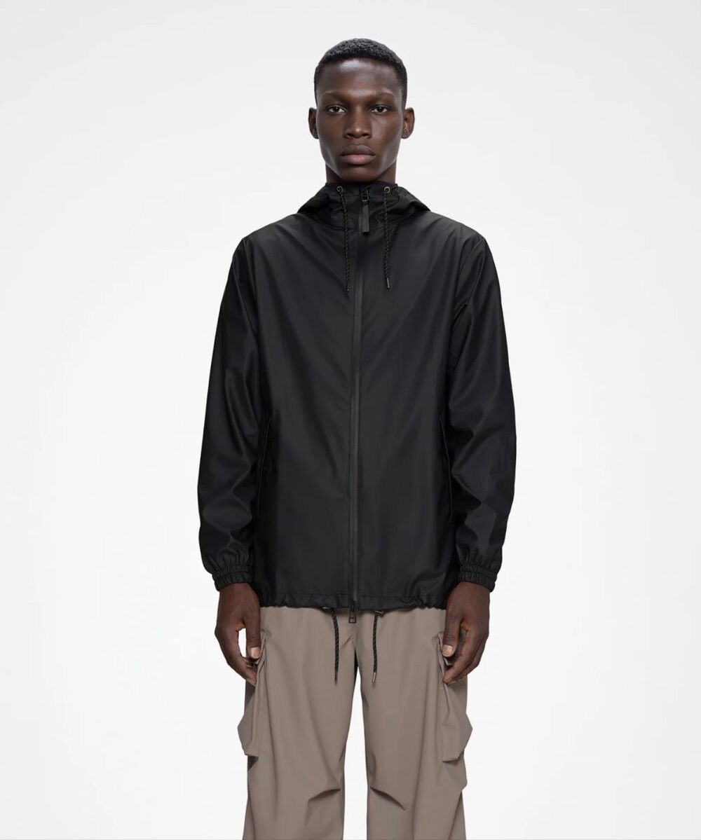 Rains Storm Breaker Jacket Unisex in Black Size L